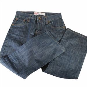 LEVIS Boys 513 Slim Straight Cut Jeans 8